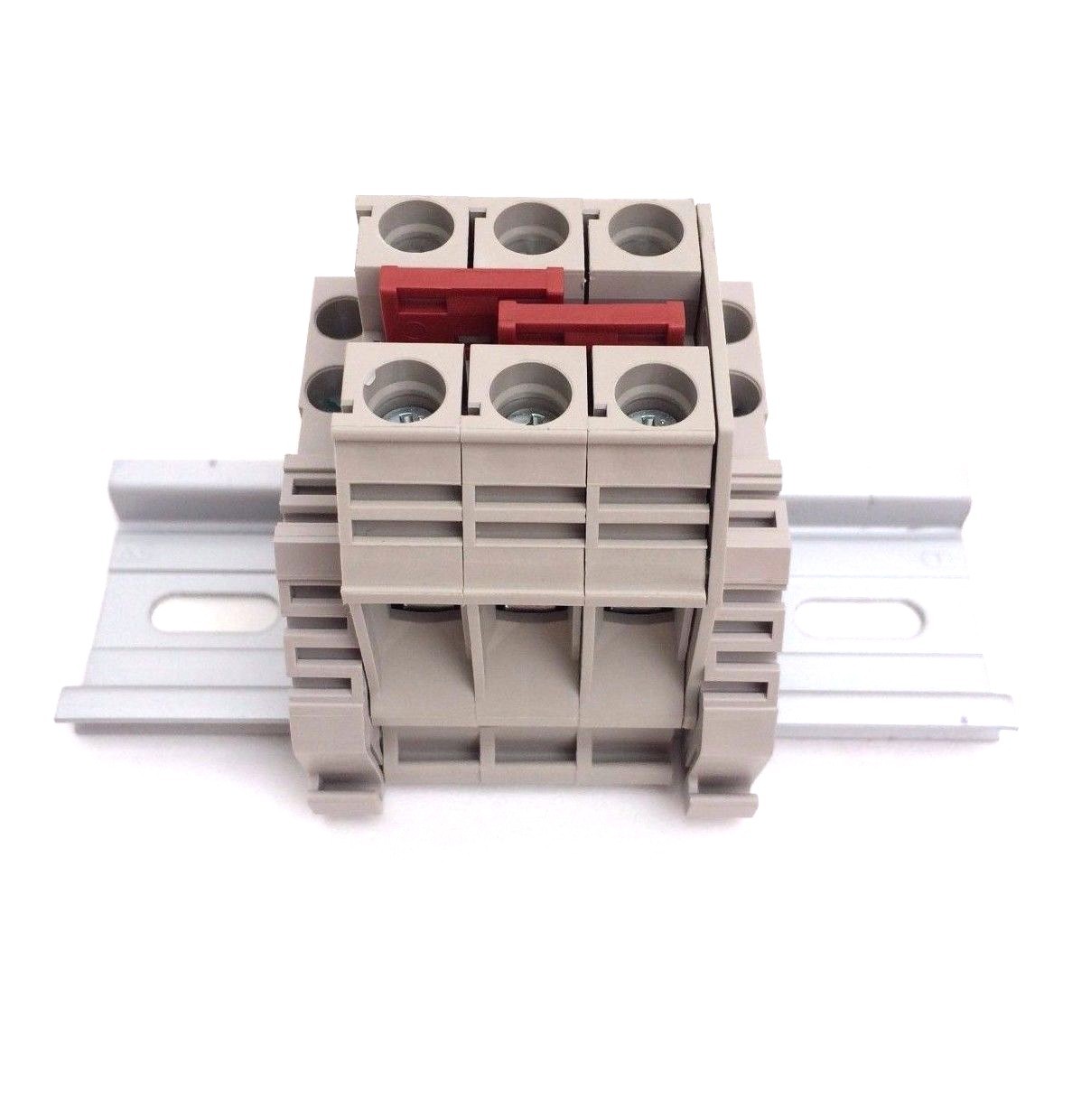 Solar Combiner Box Connector DIN Rail Terminal Blocks Dinkle 6AWG 60A 600V