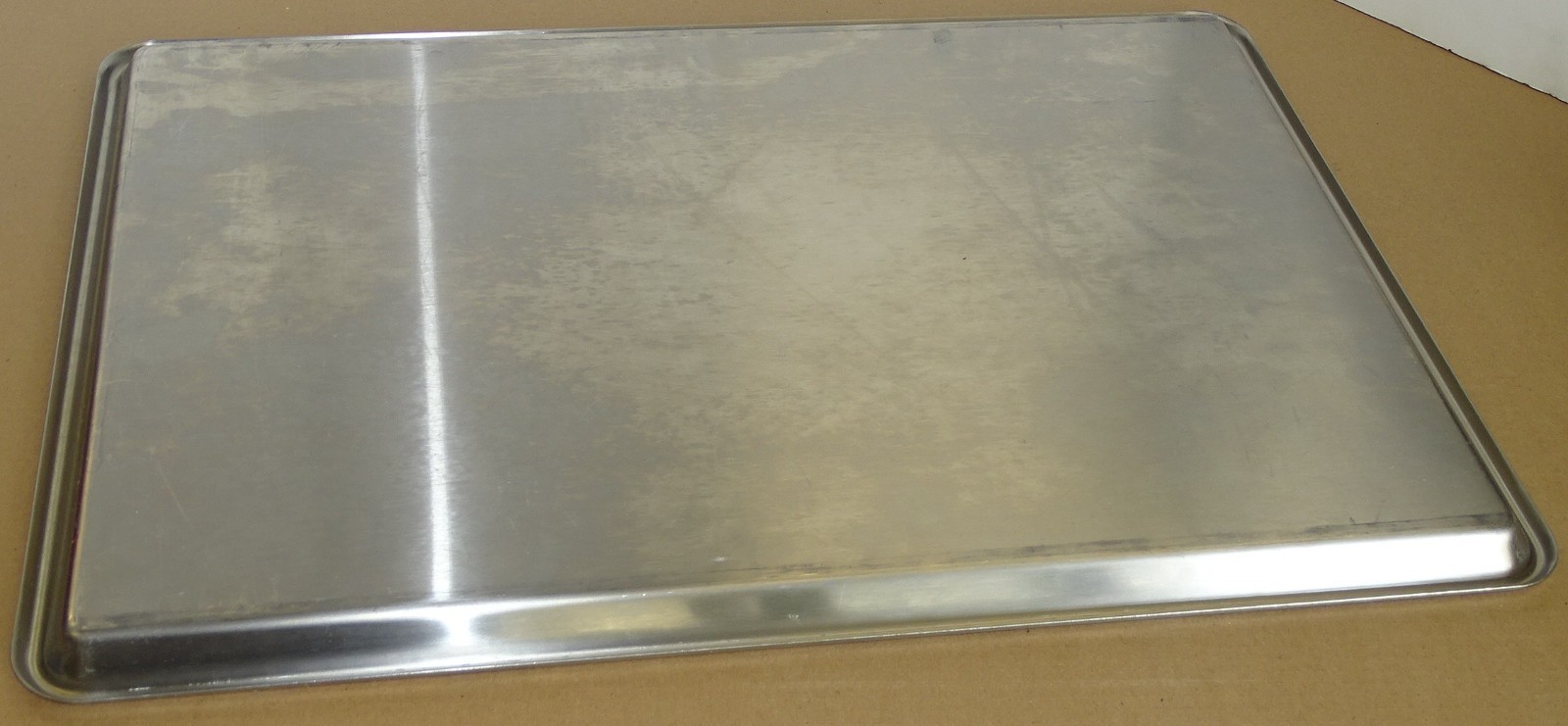18″x26″ STAINLESS STEEL HEAVY DUTY FULL SIZE SHEET/BUN PAN OPEN BEAD, 20 GAUGE