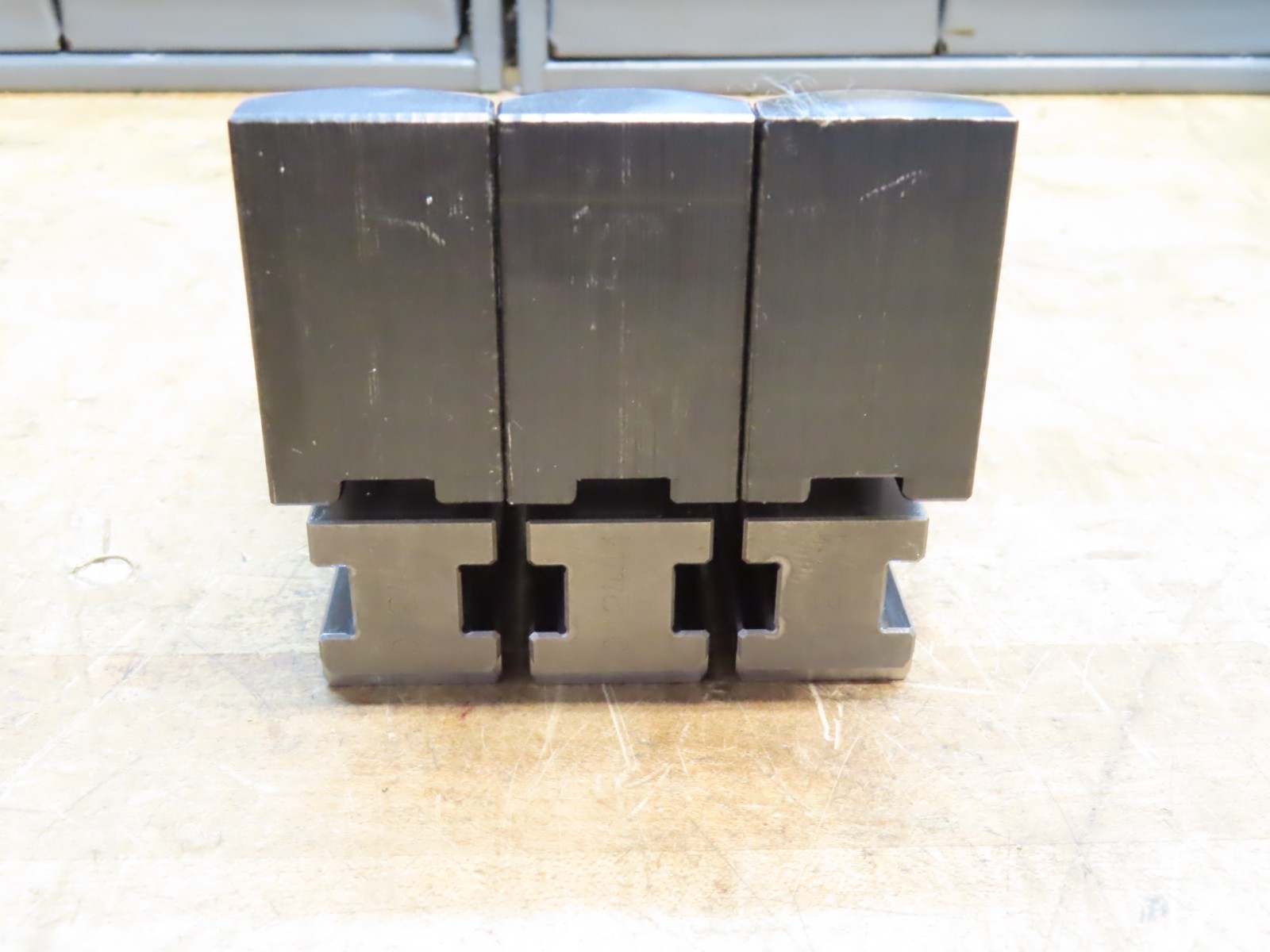 Set of 3 SMW AUTOBLOK WAK 250-10 steel jaws & Schunk masters GBK-250