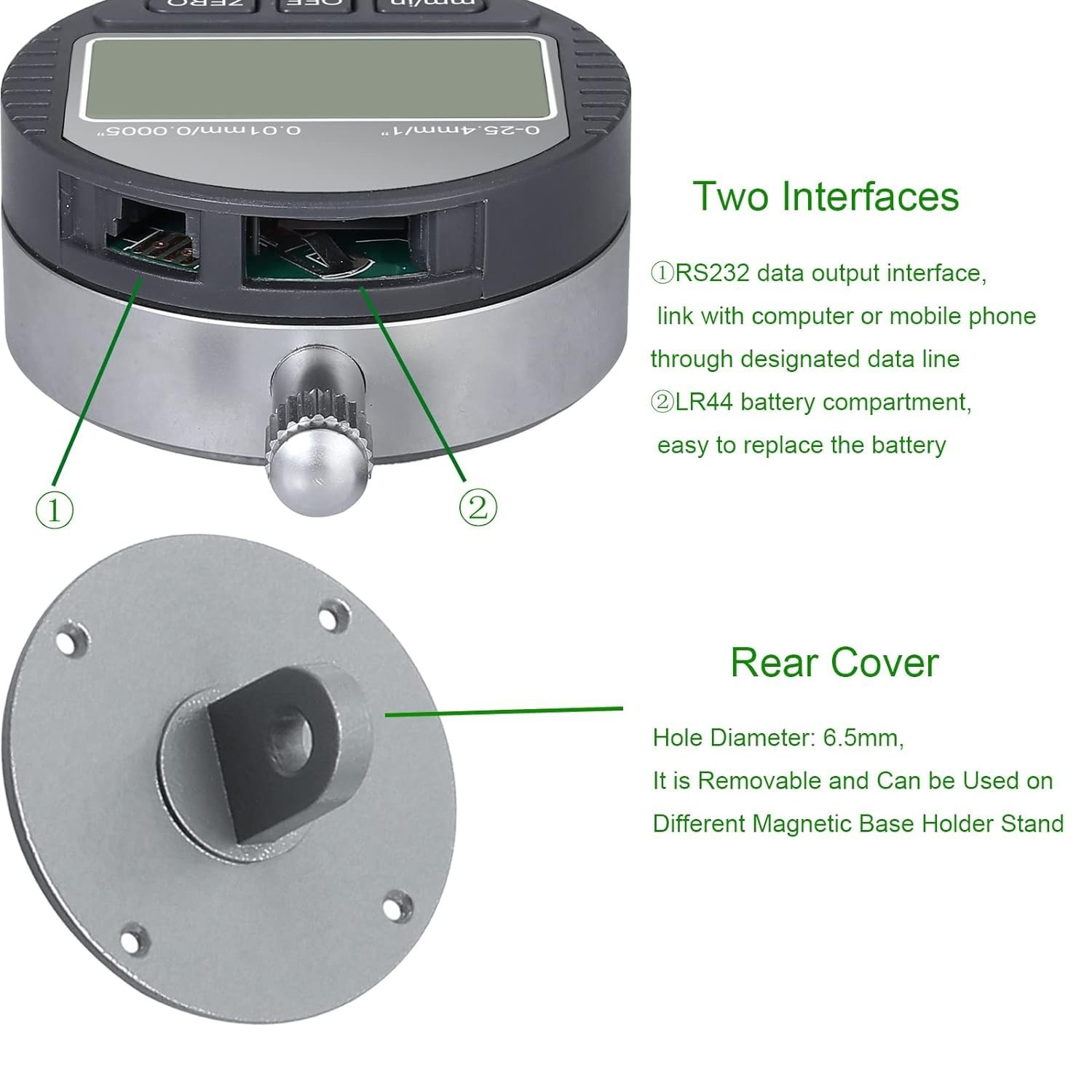 HDLNKAK Disc and Rotor/Ball Joint Gage, Digital Dial Indicator Range 0-1» | 0.0