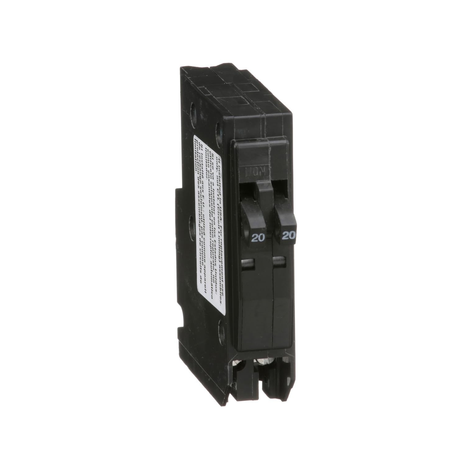 Reliable QO Circuit Breaker, 20A Tandem Mini, 120/240VAC, 10kA Safety Capacity