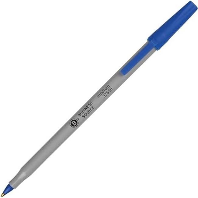 Ballpoint Stick Pens – Medium Point Blue Ink – 60 Per Pack – Pack of 8