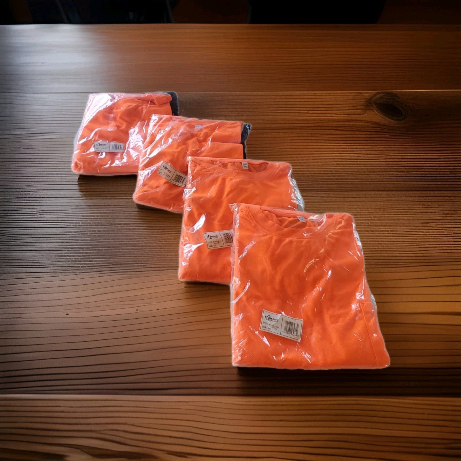 Lot Of 4 ORR Safety Tee Fluorescent 2x Large