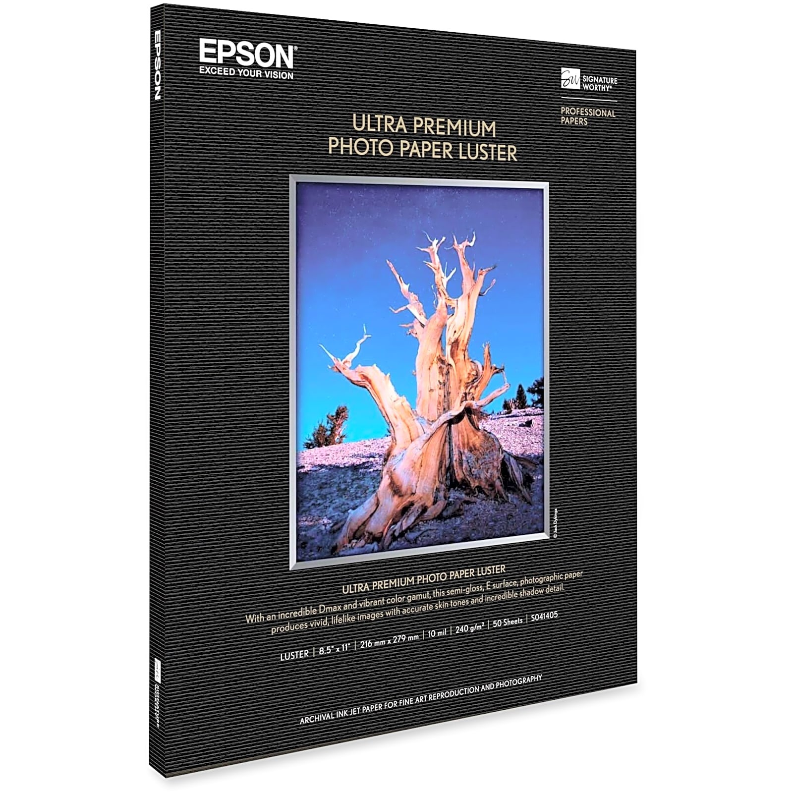 Epson S041405 Ultra Premium Photo Paper Luster 8.5 x 11 in 50 Sheets