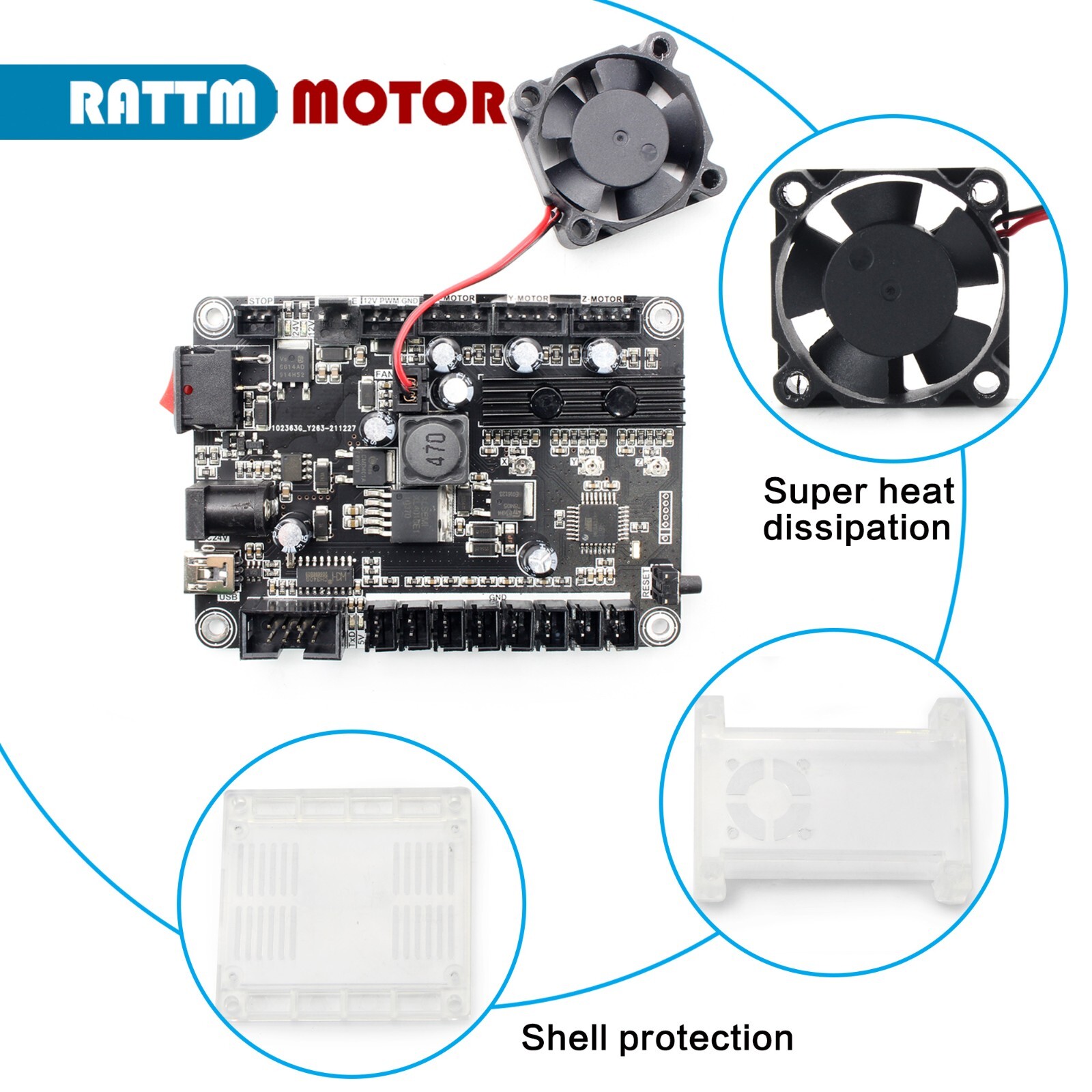 【US】Upgraded 3018-PRO CNC Router Milling Engraving Laser Machine+ Limit Switches