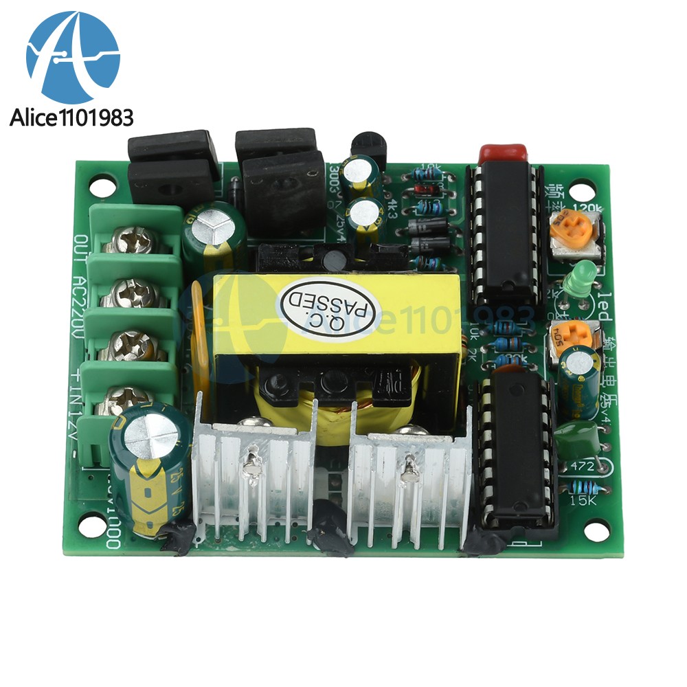 DC 12-14.5V to AC 220V Inverter Module 50-100W DC-AC Step-Up Transformer Module