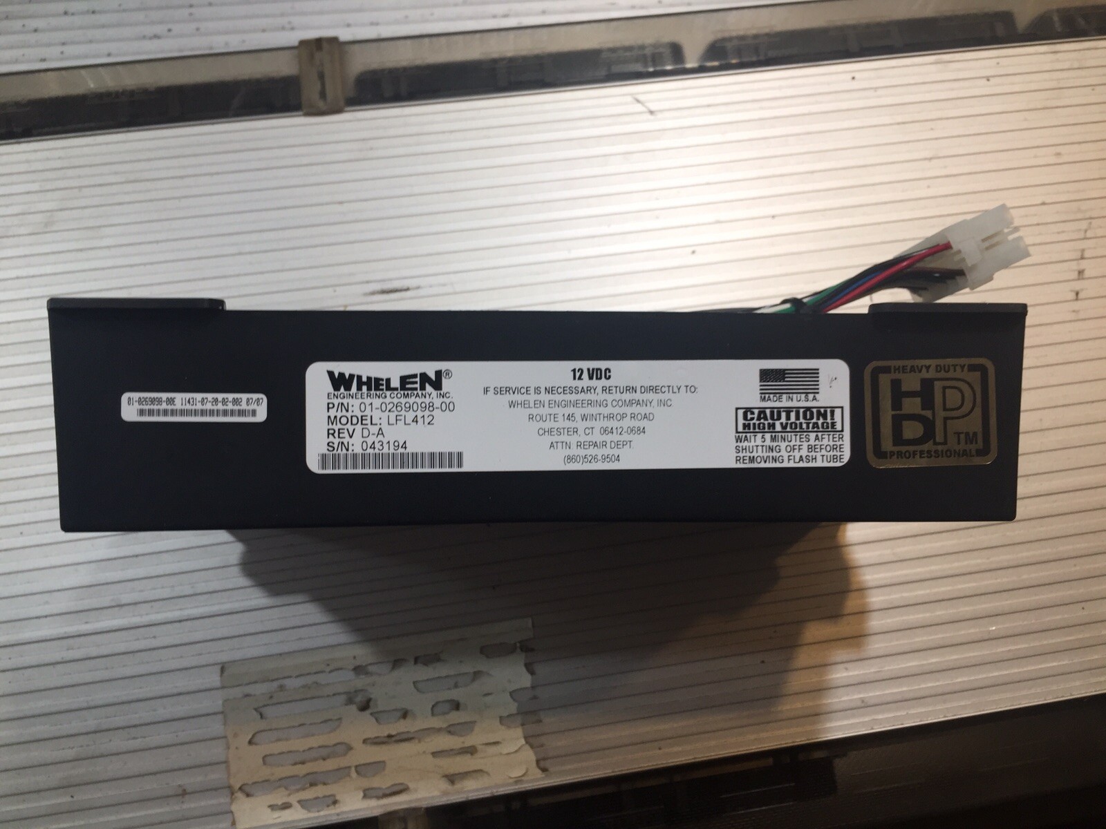 Whelen Patriot Strobe Power Supply LFL412 Updated