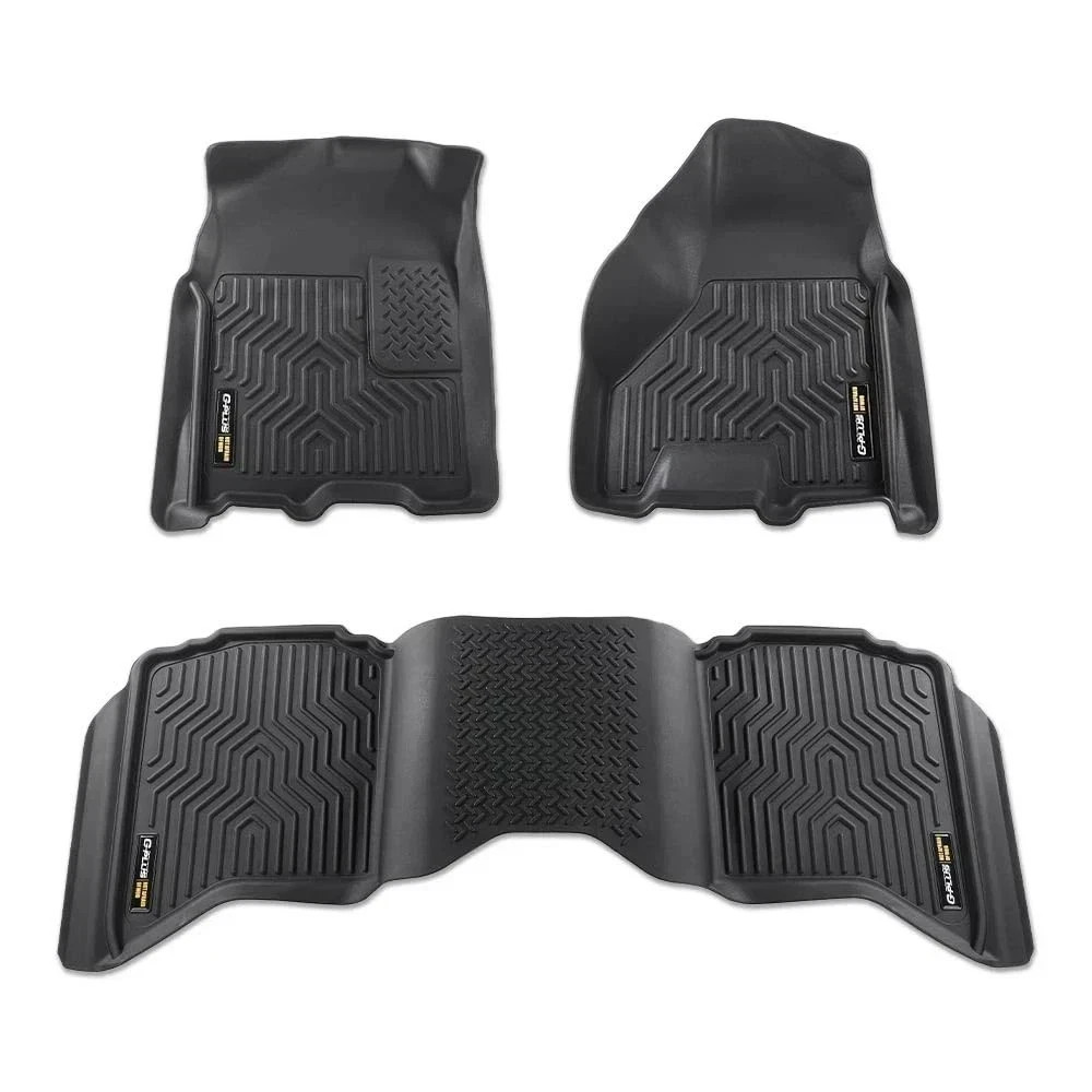 Dodge Ram 2500 3500 10-18 1500 09-23 Crew Cab All Weather Floor Mats TPE 3PCS