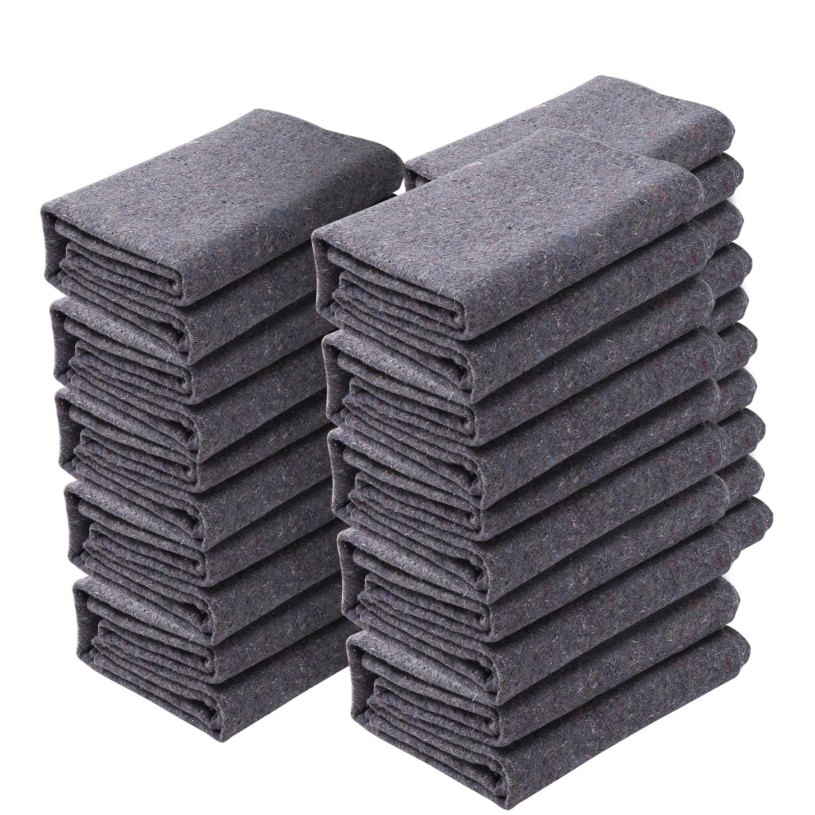 KFFKFF 72″ x 54″ Recycled Cotton Moving Blankets (12-Pack)