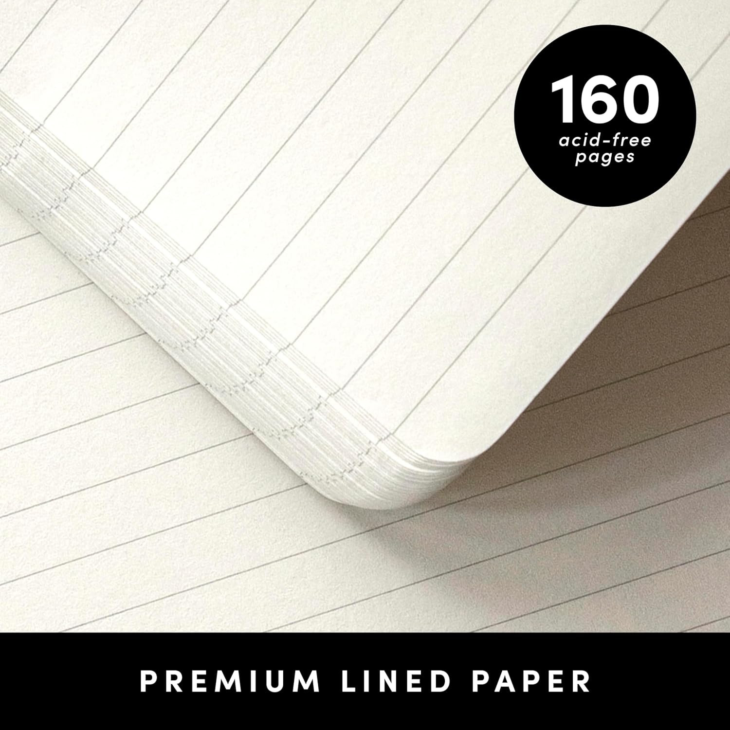 PAPERAGE Lined Pocket Journal Notebook, 2 Pack, (Dark Green), 160 Pages, Smal…