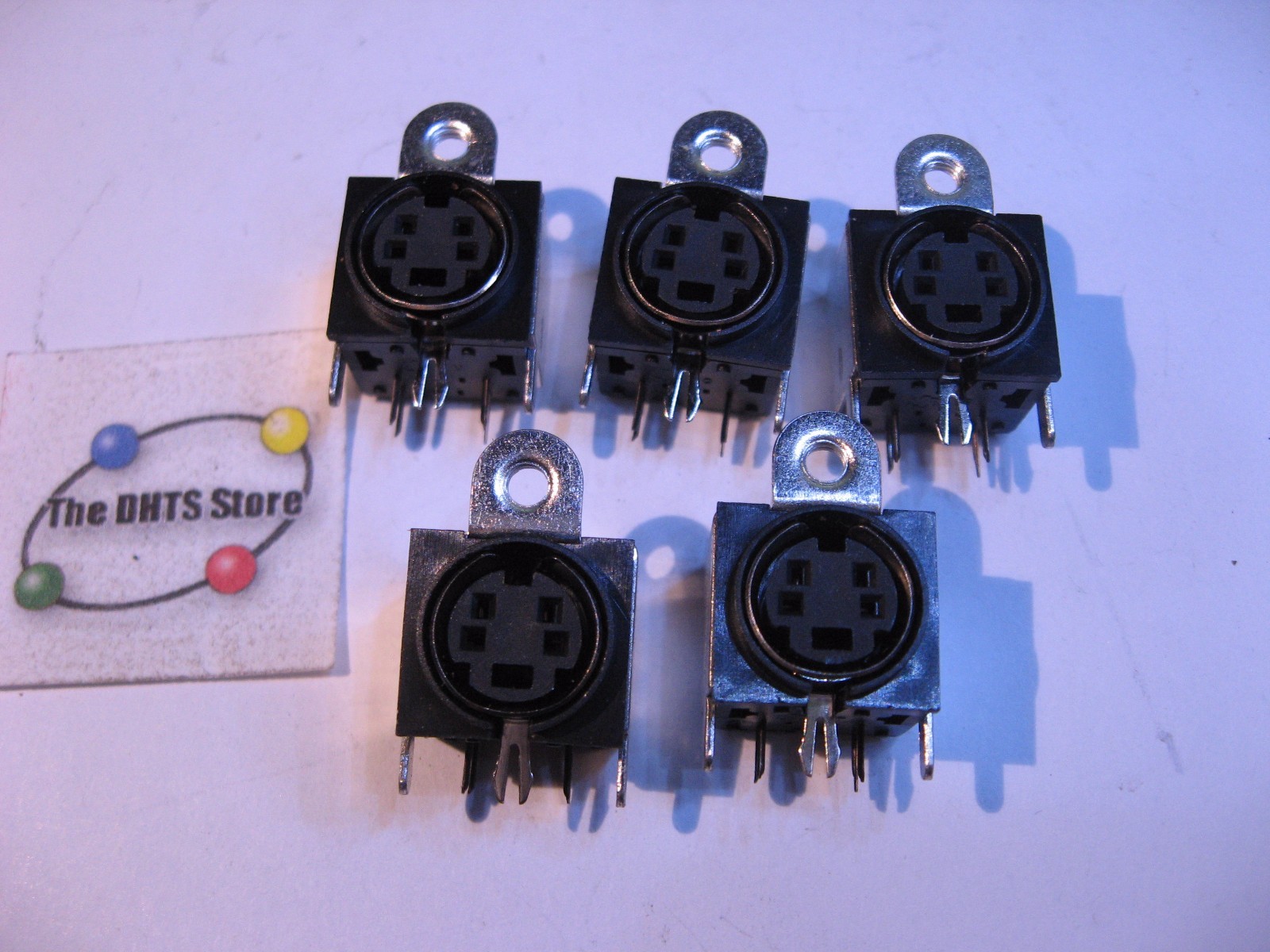 Hosiden TCS7927-24-401 Mini-DIN 4-Pin Female Connector PCB S-Video – New Qty 5
