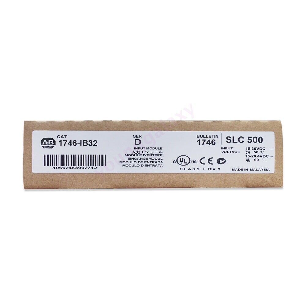 Sealed Allen-Bradley AB 1746-IB32 SER D SLC500 PLC Input Module US Free Tax
