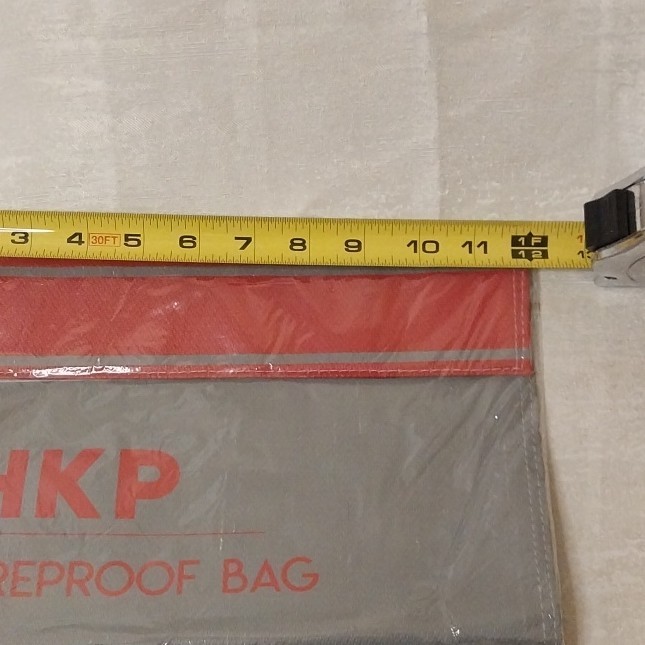 HKP Fireproof Bag Gray/Red 11″ x 15″ Document Protection Bags & Pouches