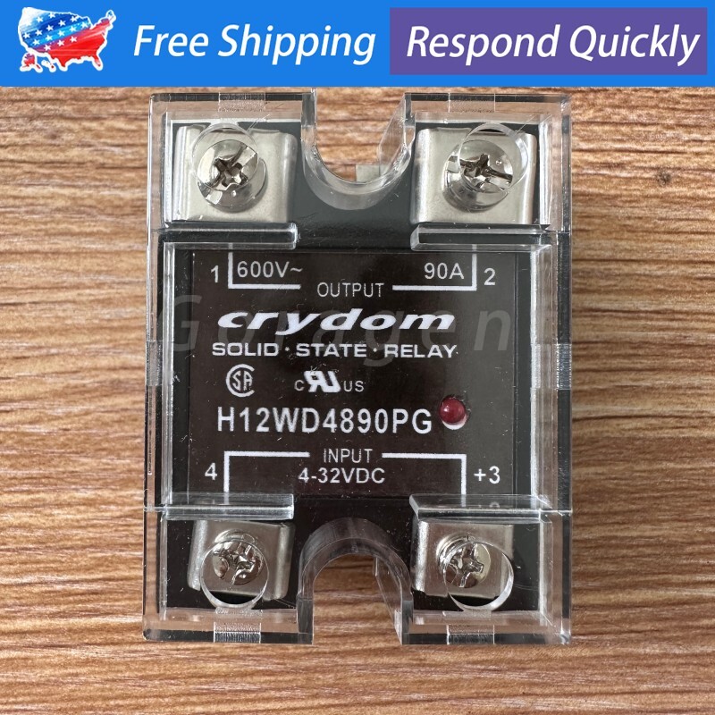 New in Box Solid State Relay For Crydom H12WD4890PG 4-32VDC 600VAC 90A US Stock
