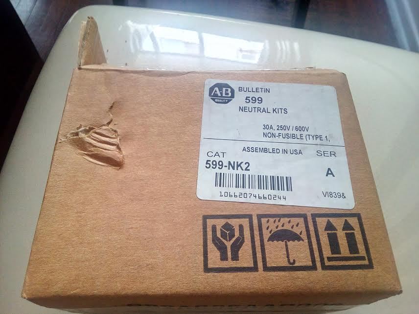 BULLETIN 599 NEUTRAL KITS 30A , 250V / 600V NON-FUSIBLE TYPE 1