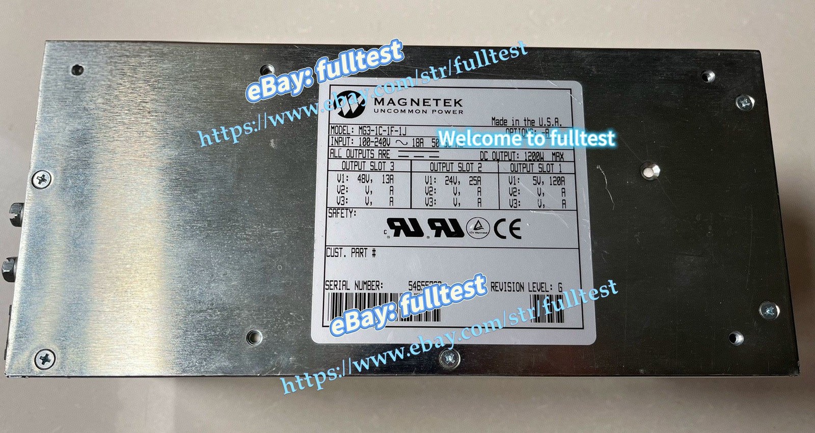 1PCS Magnetek MG3-1C-1F-1J power supply input voltage 100-240V 18A -fulltest