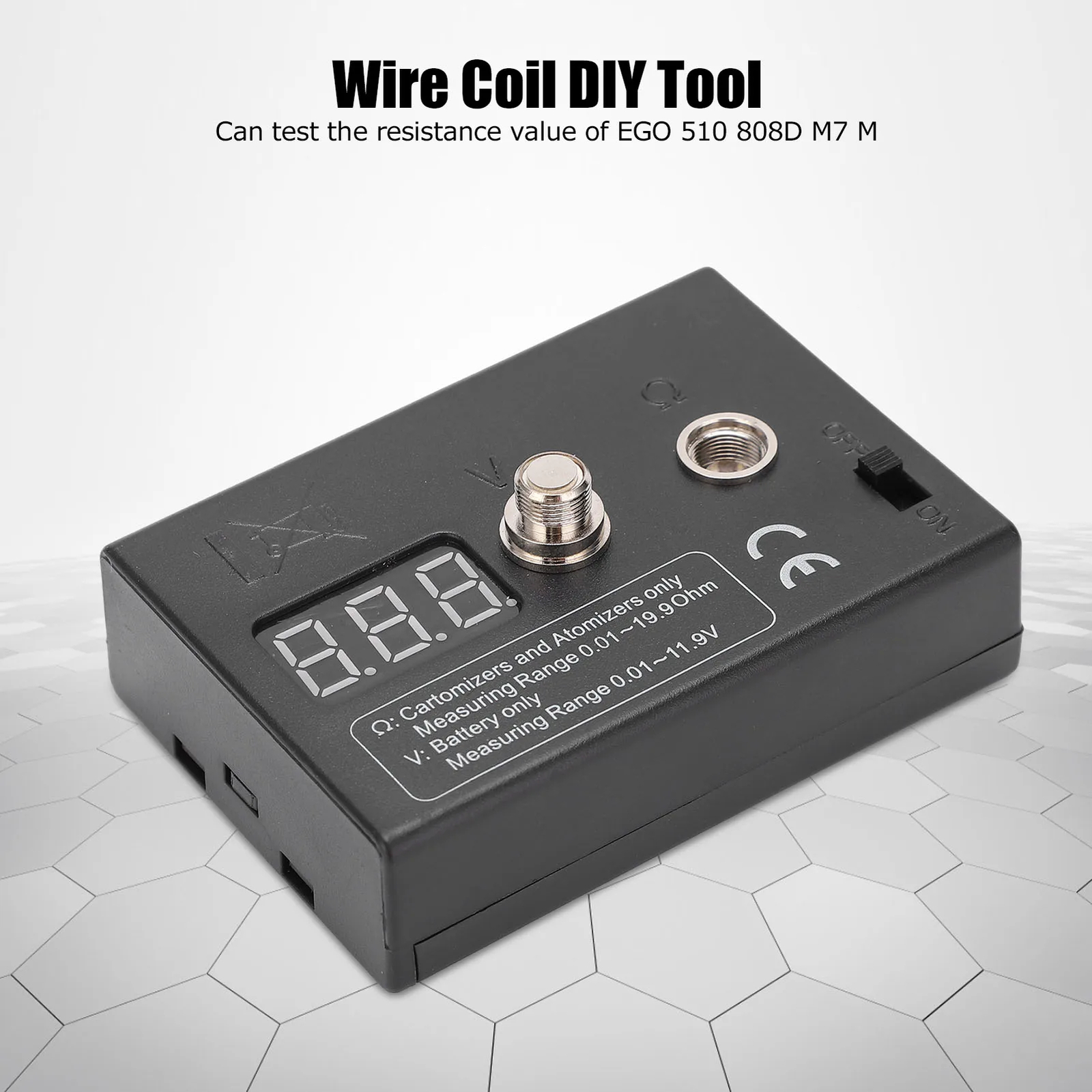 Resistance OHM Meter Measuring Reader Coil Tester 3V 0.01-20Ω