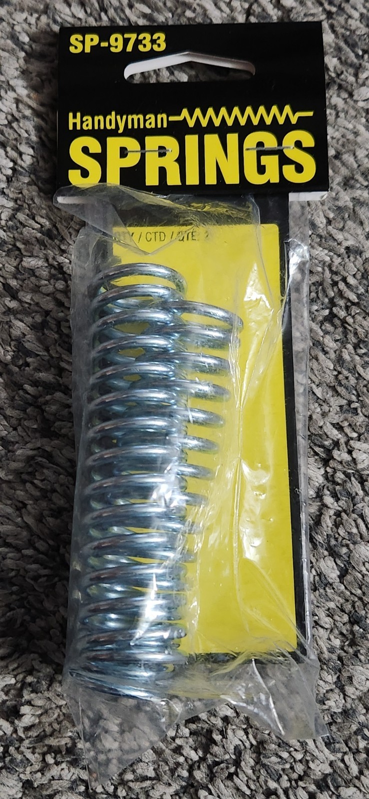 Handyman Heavy Duty Utility Springs Part #SP-9733 Holds Max 66 Pounds New