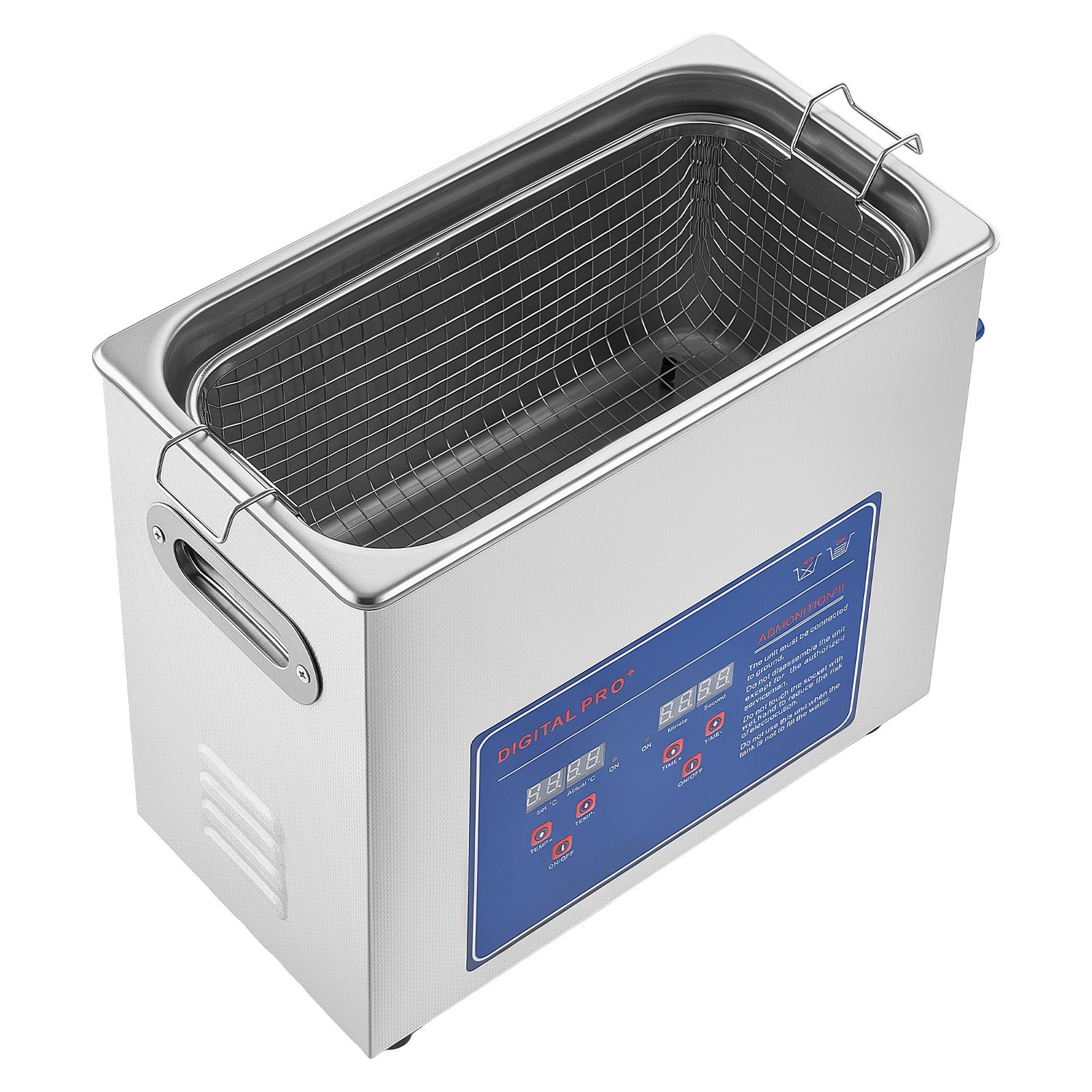 Uimoso 6L Ultrasonic Cleaner 40kHz for Cleaning Jewelry and Small Parts