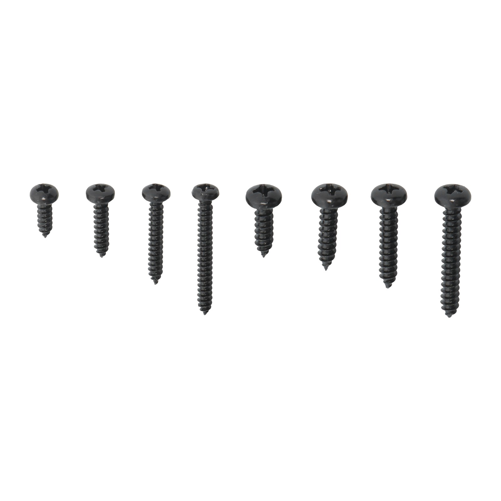 550Pcs 304 Stainless Steel Black Wood Screws, Phillips Pan Head Assortment Kit