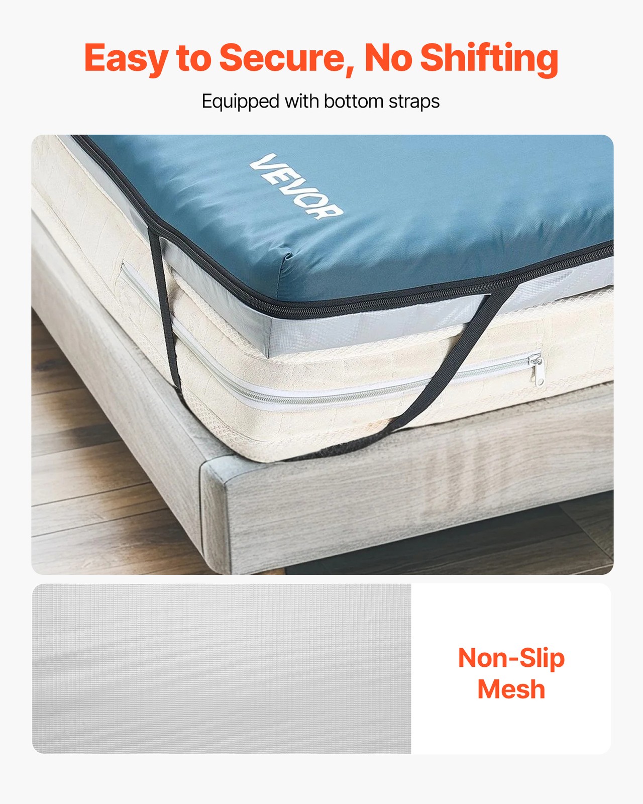 VEVOR Hospital Medical Bed Mattress 3.5-Inch Water Resistant Non Slip Home Foam