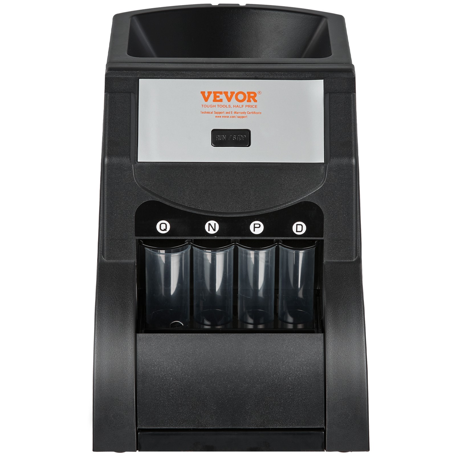 VEVOR USD Coin Sorter Coin Wrapper and Roller 230 Coins/min 4 Coin Tubes