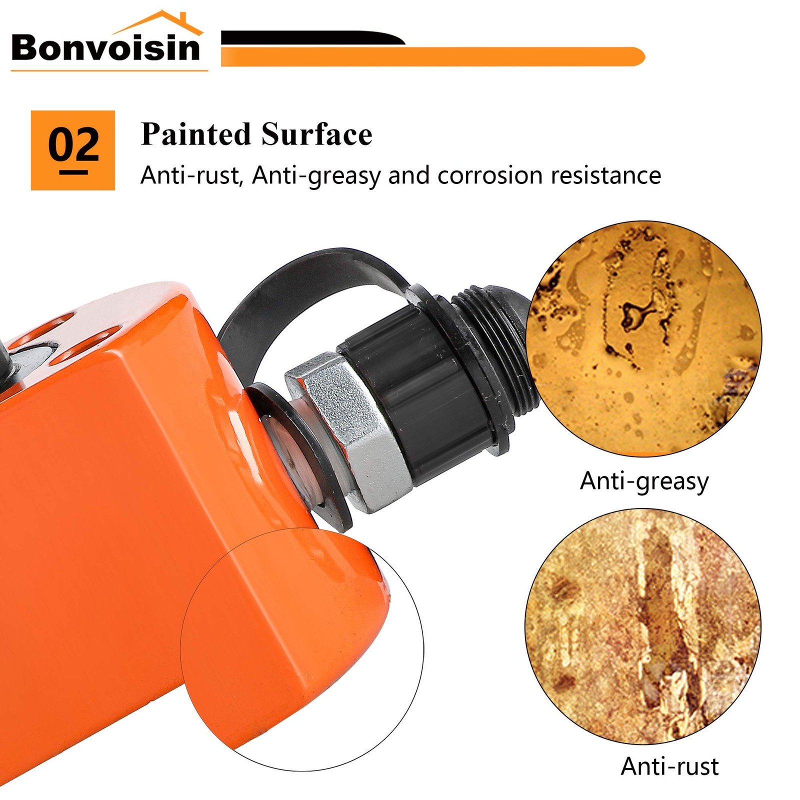 Bonvoisin 20T Hydraulic Cylinder Jack Porta Power Mini Hydraulic Ram Multi-Actin
