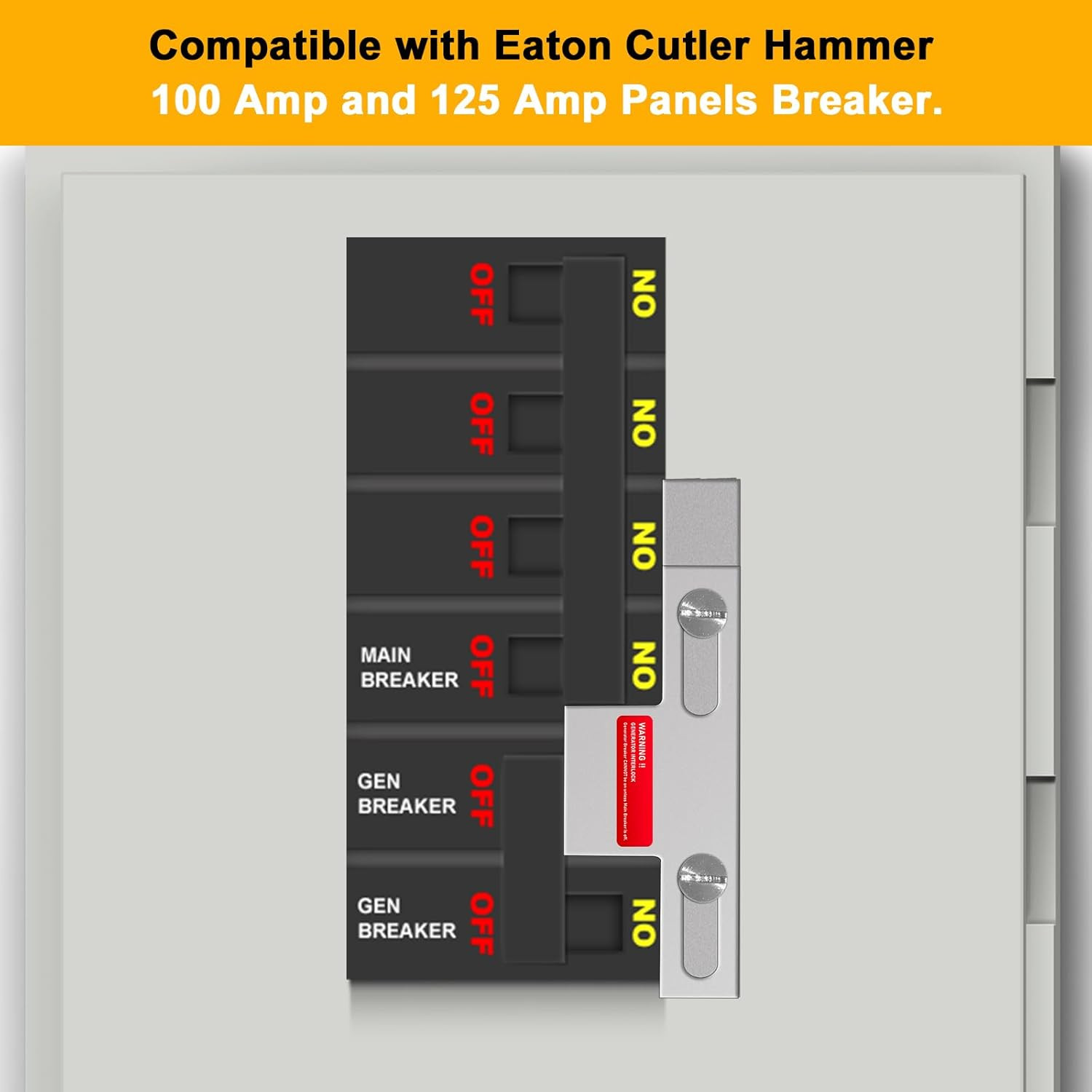 Eaton Cutler Hammer Generator Interlock Kit for 100/125 Amp Panels