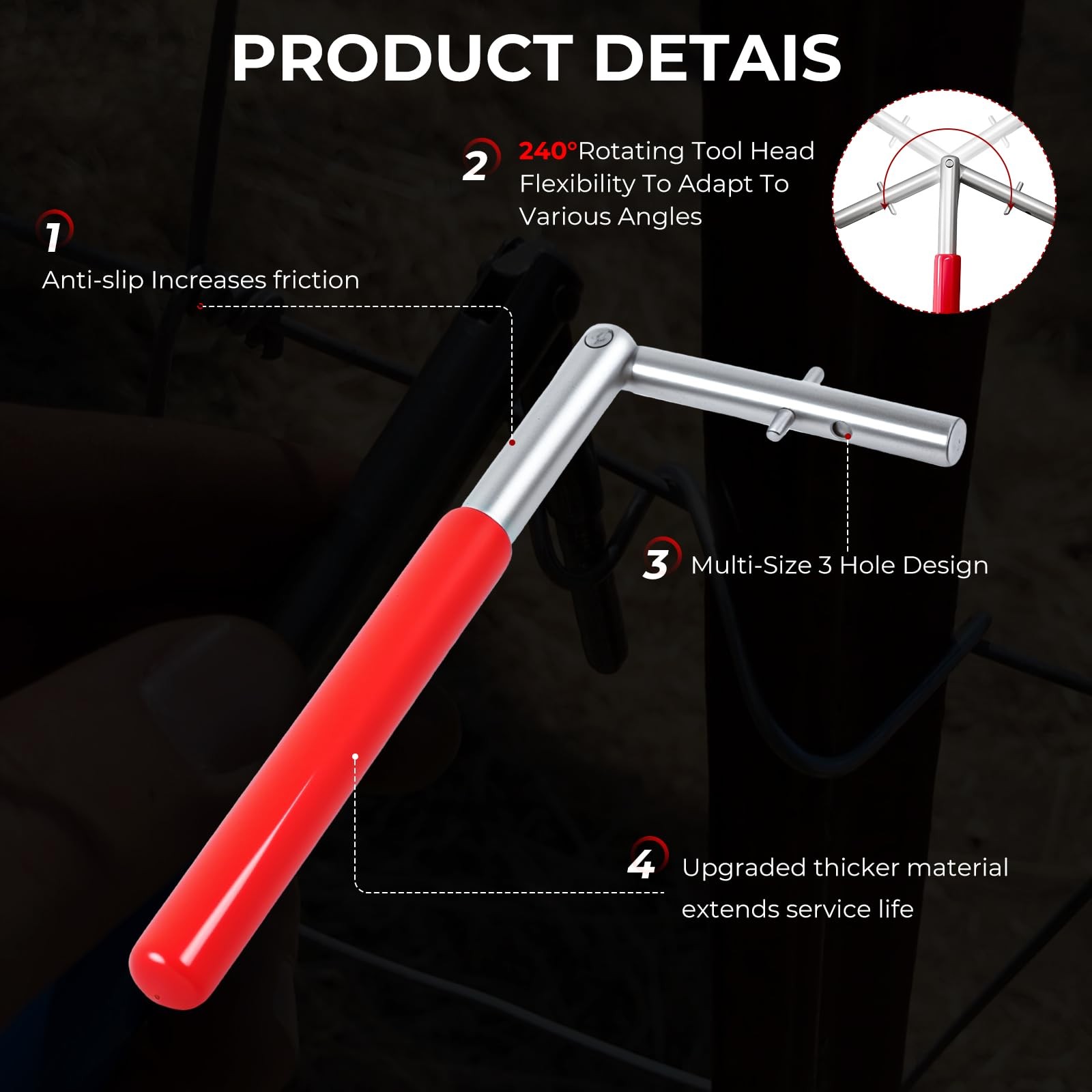 T-Post Clips Tool Fence Clips Twisting Tool and Wire Steel Bender T-Post Multi-F
