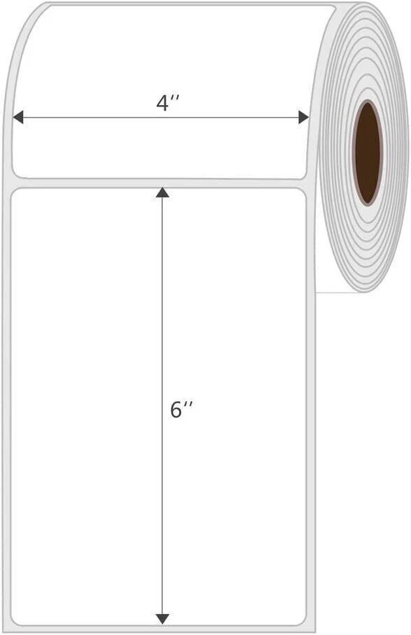5 Rolls 4×6 Direct Thermal Shipping Labels – 250 per roll – 1250 labels Total