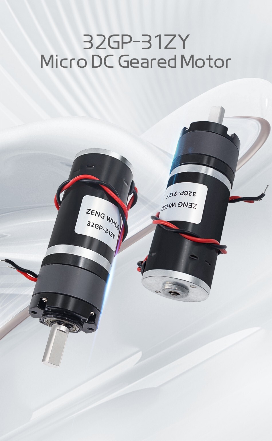 GA32Y-31ZY Planetary Reduction Motor DC 12V 24V High Torque With Speed Regulator