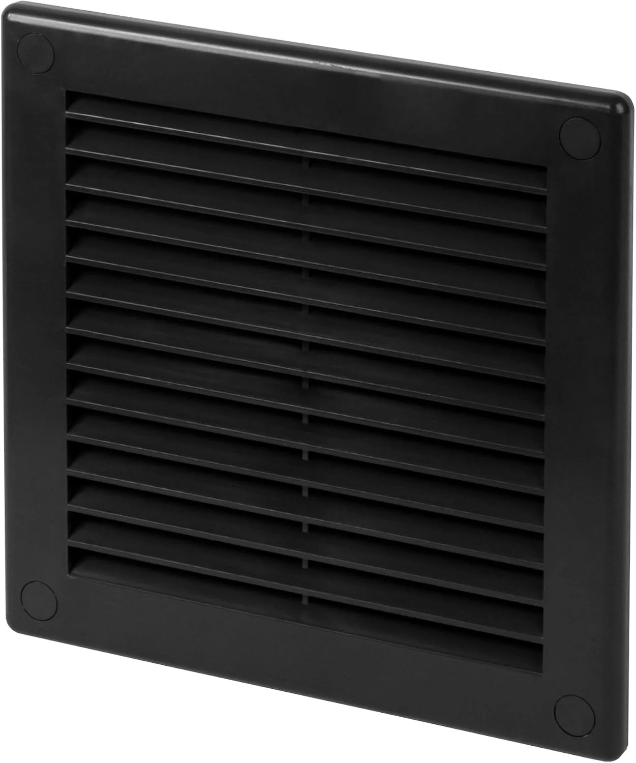6 x 6 Inch [Frame Dimensions] Black Air Vent Cover – Plastic Square Air Vent Gri