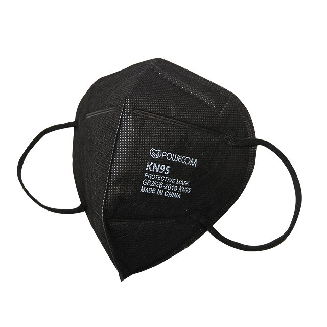 Powecom KN95 Protective Black Face Mask Respirator GB2626-2019 NEW EXP 2026 ✅