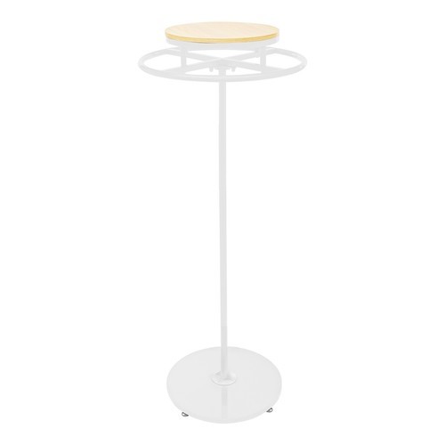 360° Rotating Free Standing Clothing Display Rack – 55.1in Round Design