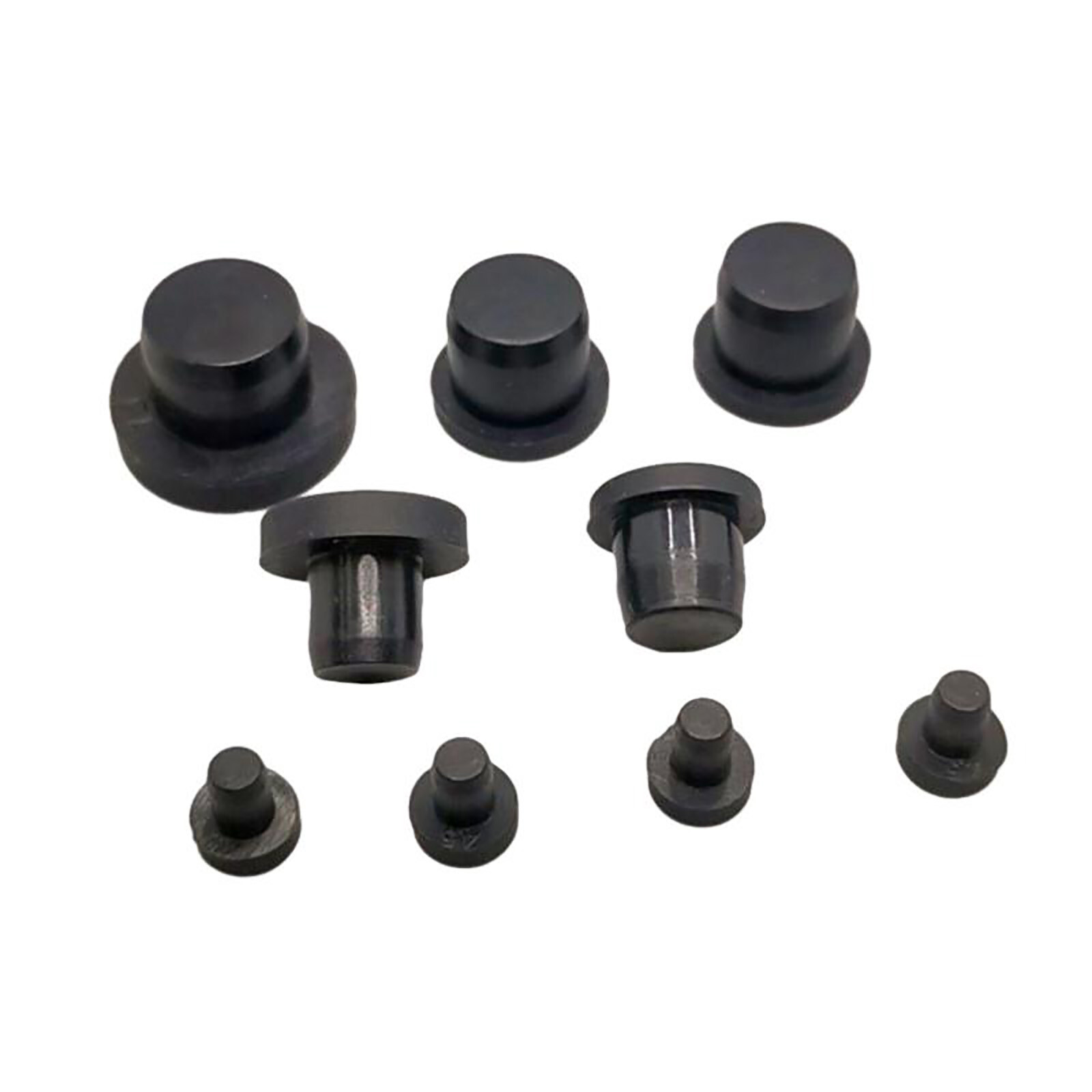 3mm-15mm Black Hole Plugs End Cap Round Solid Silicone Rubber Blanking Seal Bung