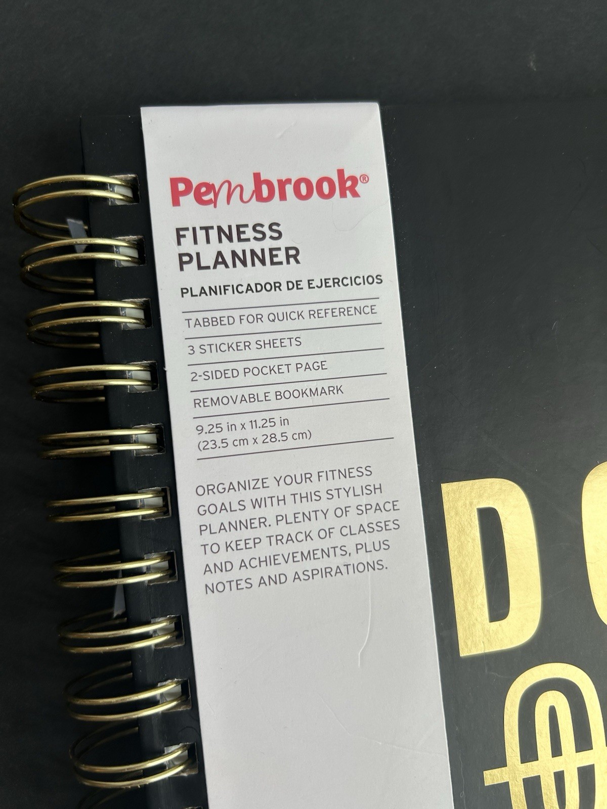 Undated Pembrook Wellness Planner Guided Fitness Workout Tracker Book Journal