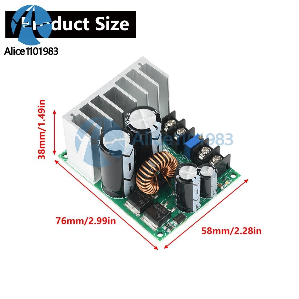 AC 5-25V/DC 8-38V To DC 3.3-32V Buck Power Module Adjustable Voltage Regulator