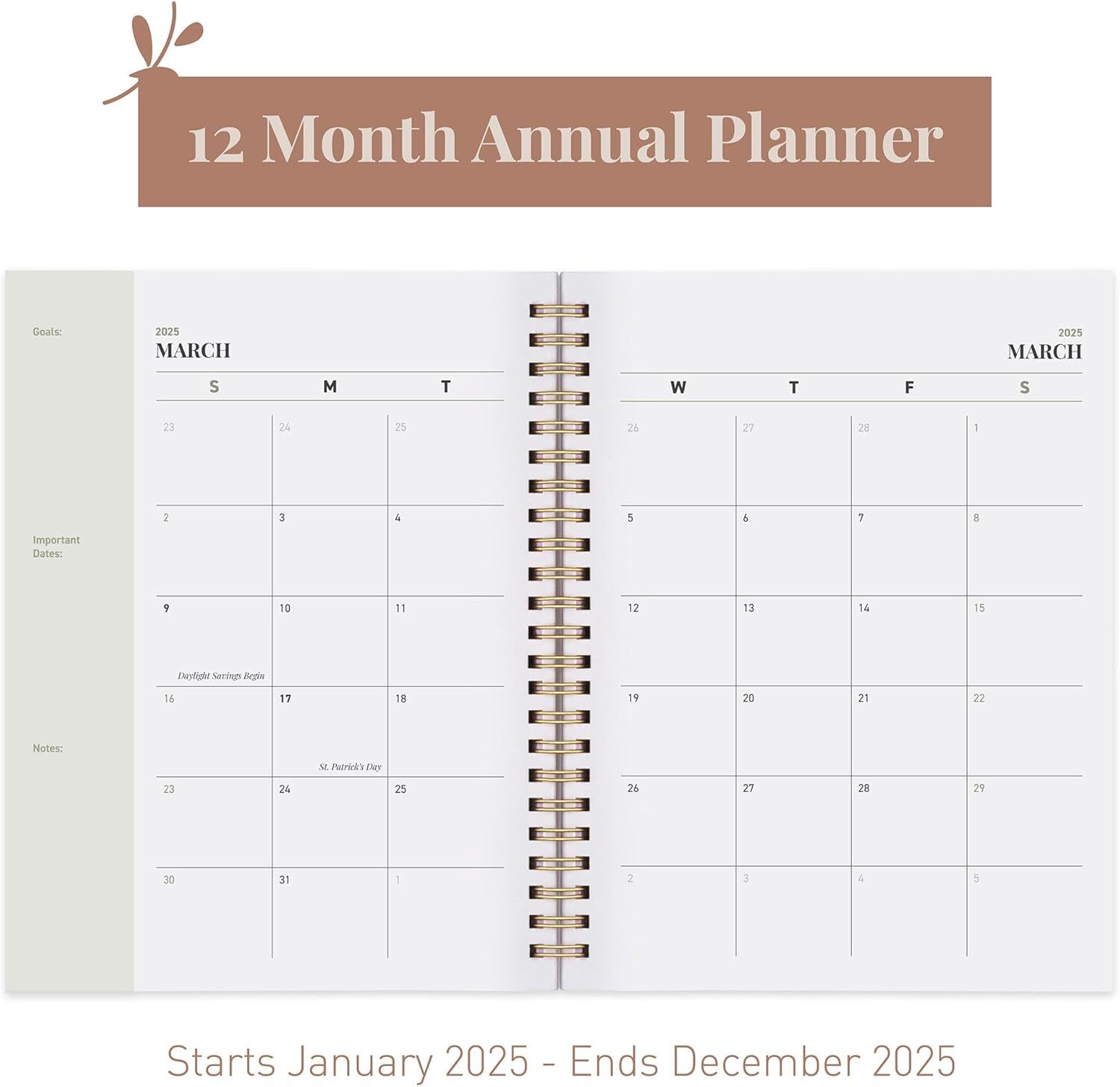 Rileys 2025 Weekly Planner – Annual Weekly & Monthly Agenda Planner, Jan – Dec 2