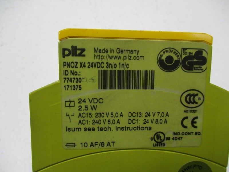 PILZ PNOZ-X4-24VDC-3N/O-1N/C UNMP