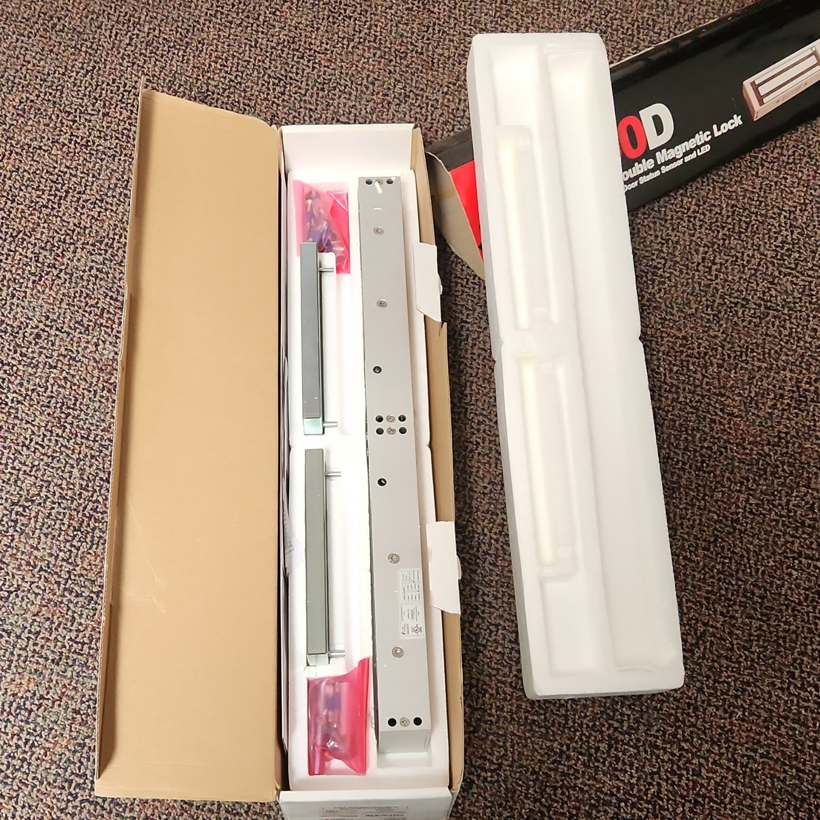 Alarm Controls 1200D Double Door Electromagnetic Lock 1200 lb 12/24V DC