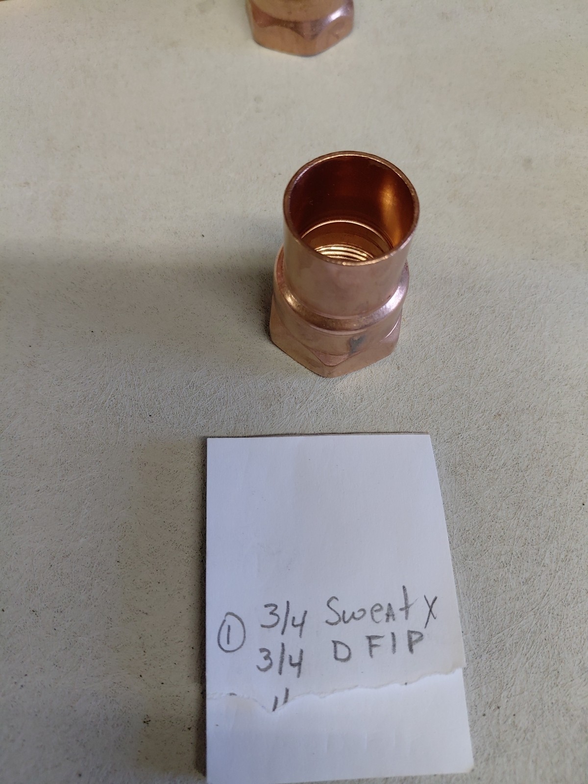 Copper Sweat Fittings Assorted sizes( One Lot As Listed NOS)