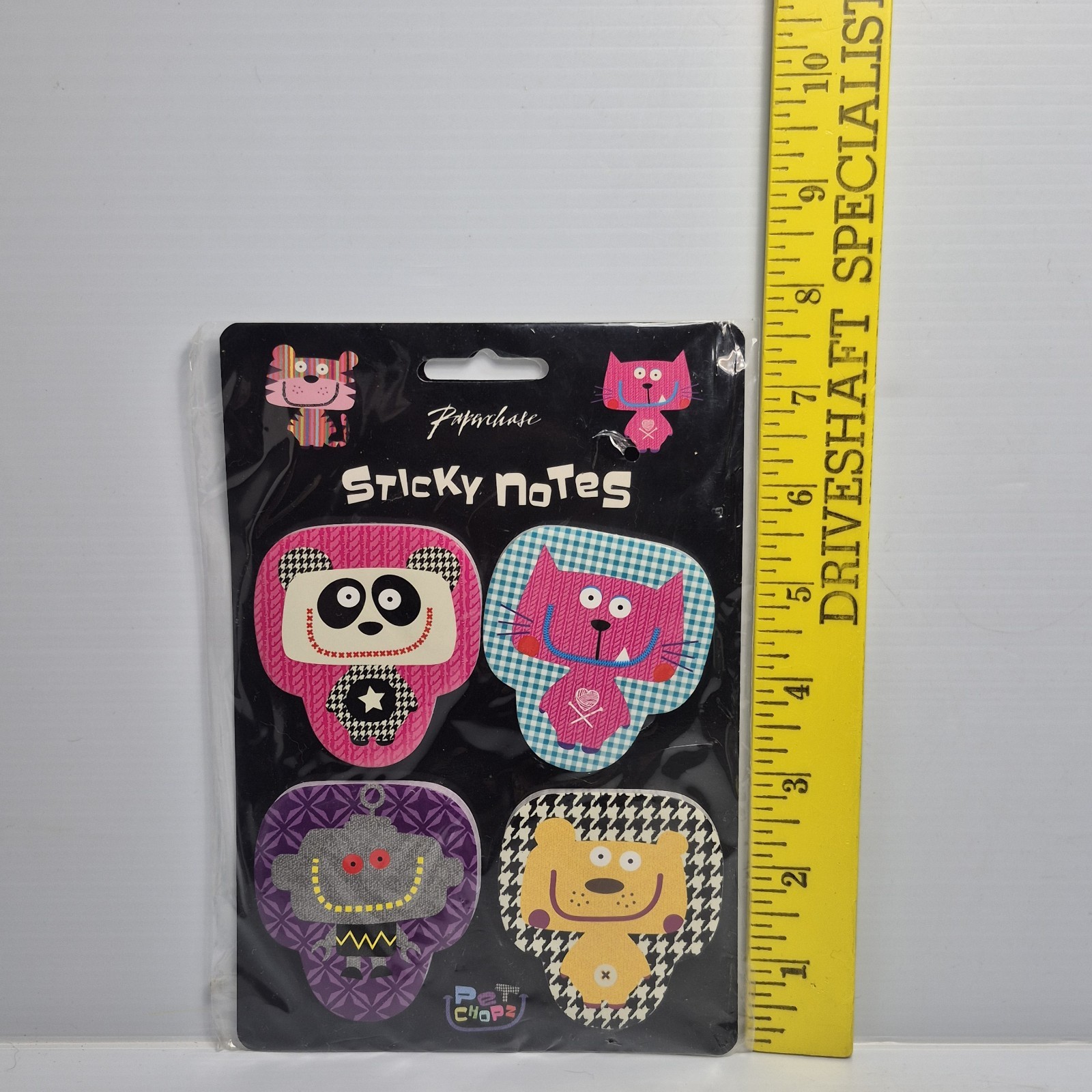 Paperchase Pet Chopz Novelty Sticky Notes Dogs Cats Robots Panda Stationary New