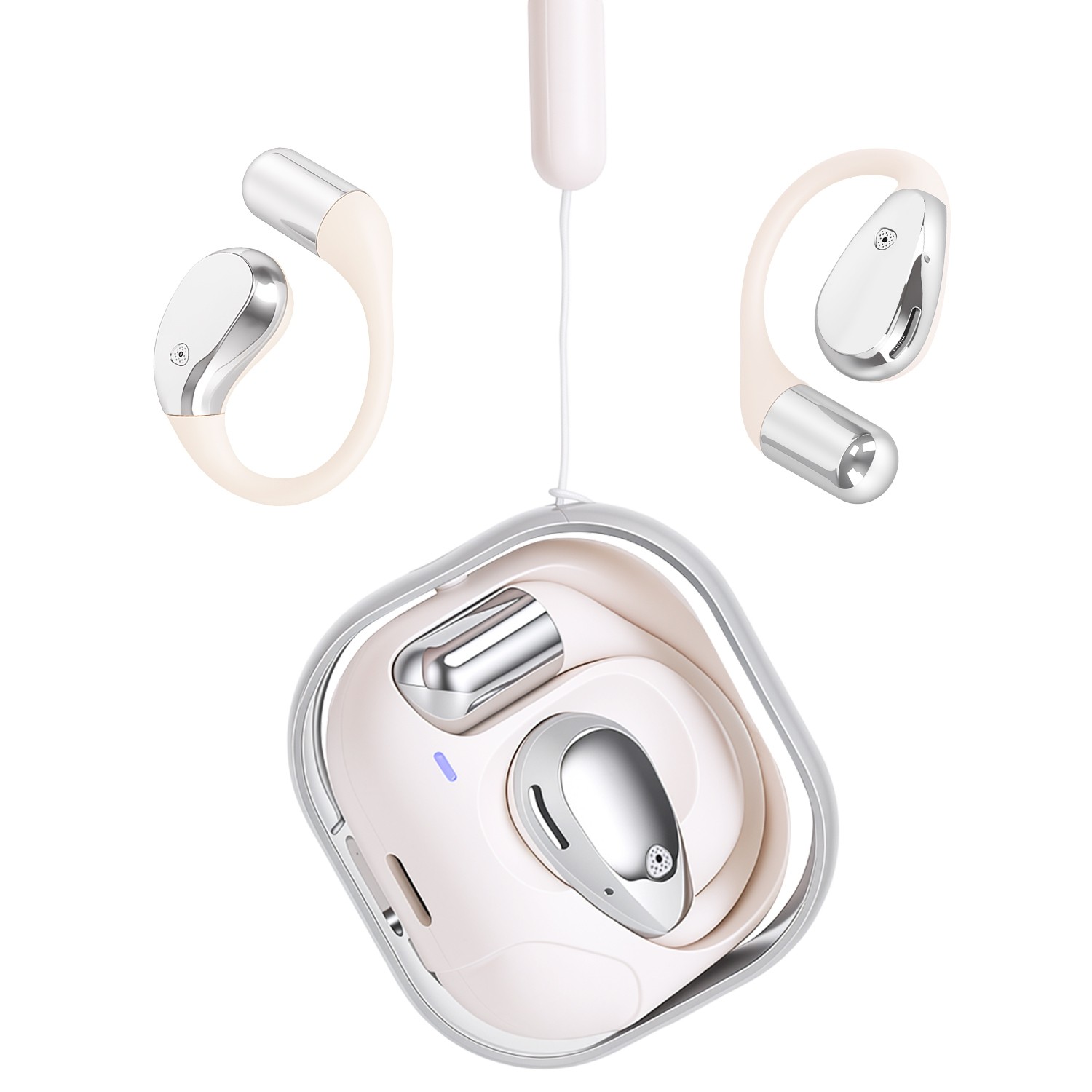 4-In-1 Open-Ear AI Translation Wireless Earbud 165-Language Real-Time Waterproof