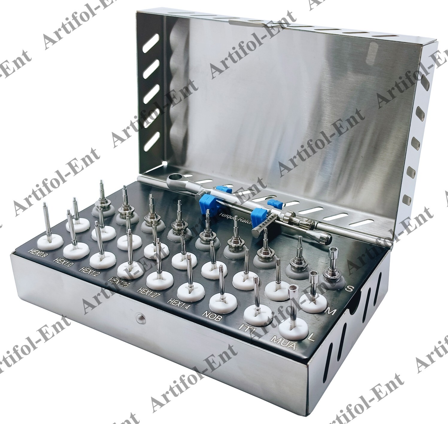 28-Piece Dental Universal Prosthetic Kit Fully Autoclavable Implant Kit #OS1060