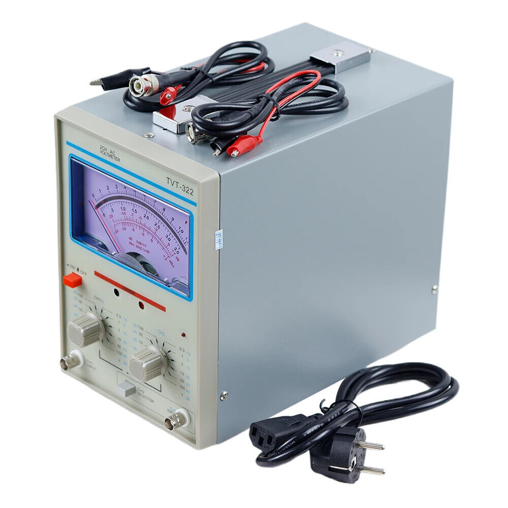 TVT-322 Dual Channel Milivoltmeter Double Needle Millivoltmeter New Design