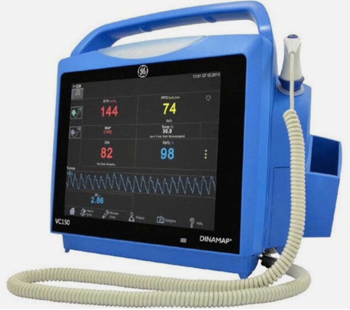 GE Healthcare Carescape VC150 Vital Signs Monitor – Masimo Spo2 , NIBP & TEMP