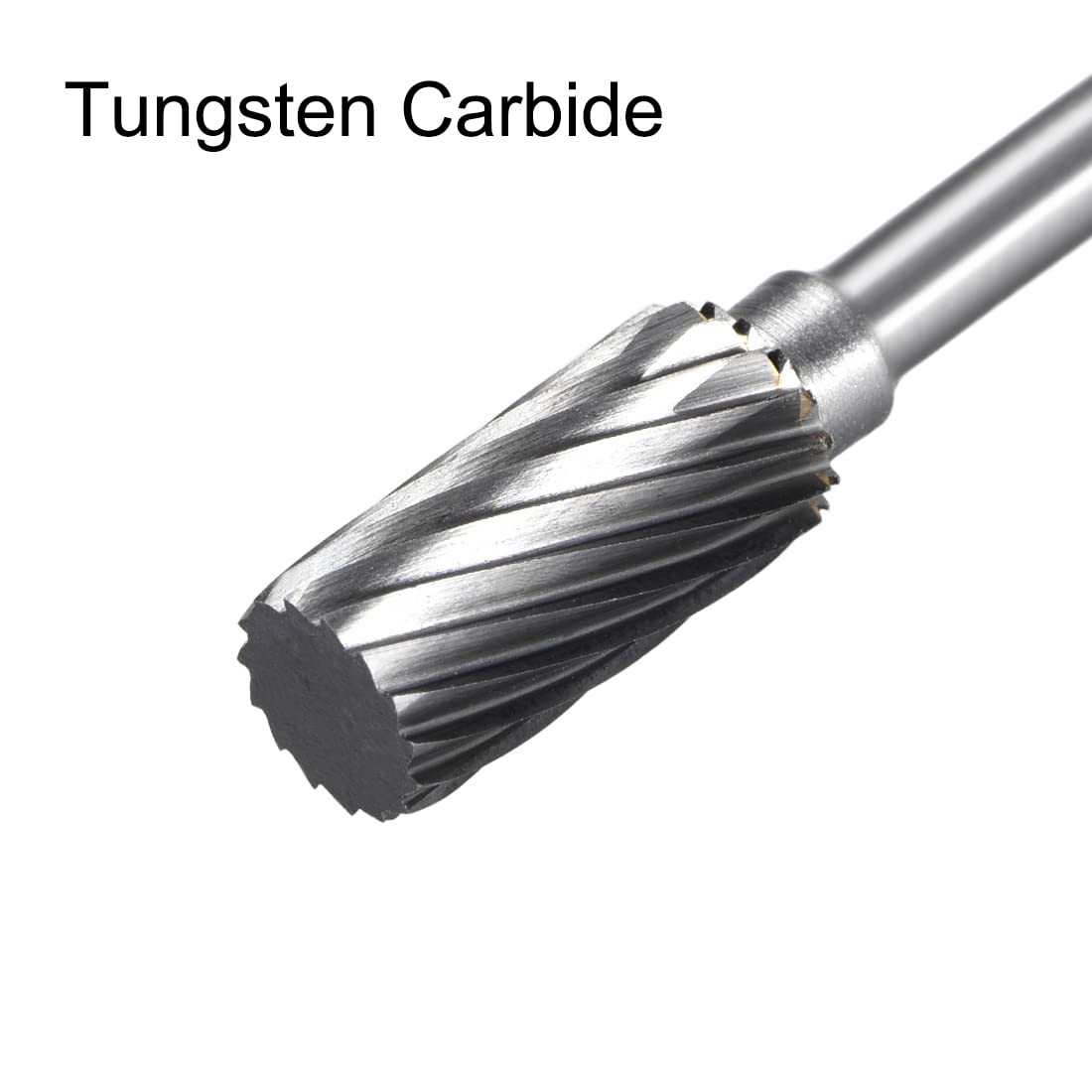 Tungsten Carbide Rotary Files 1/8″ Shank, Single Cut Top Flat Cylinder Rotary…