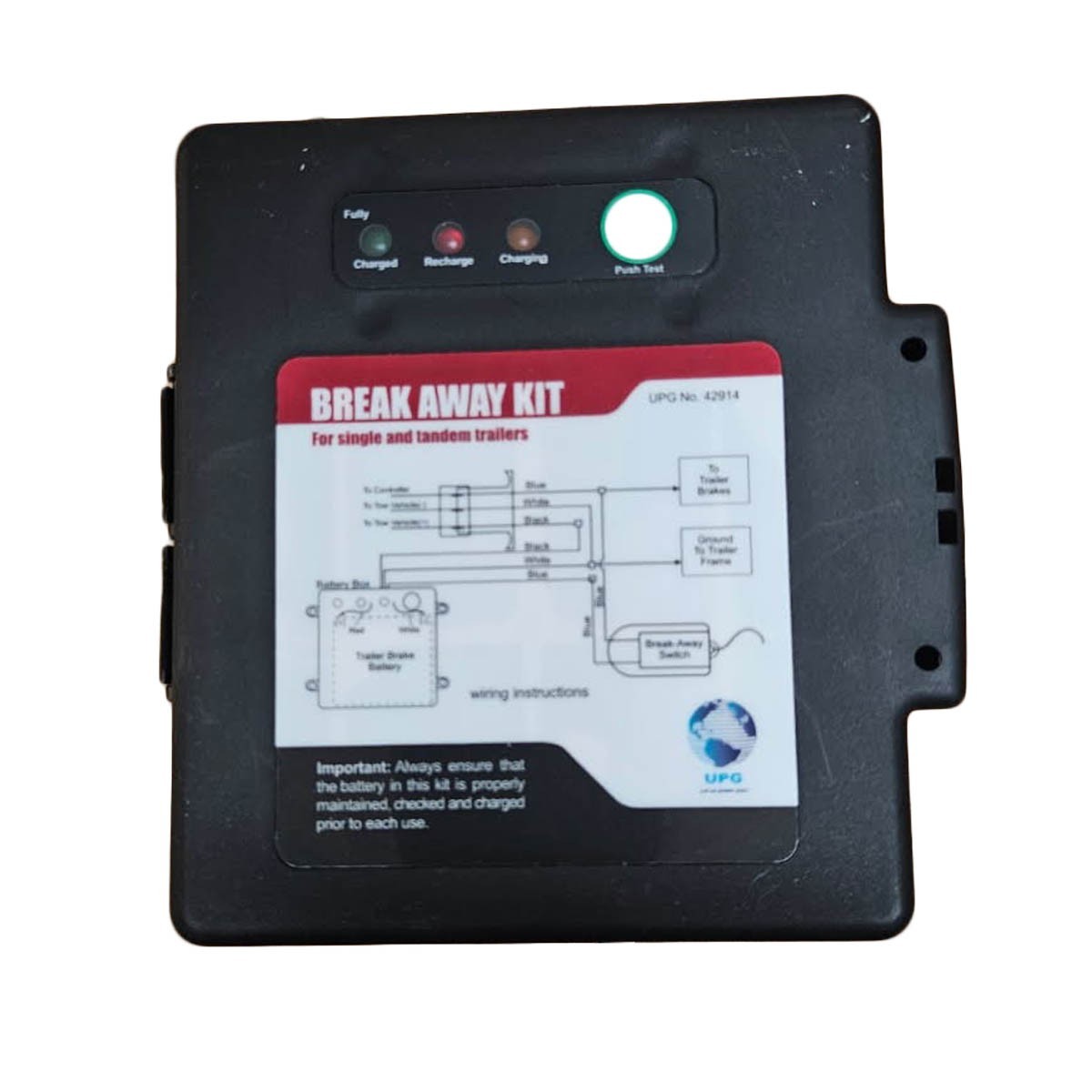 UPG 42914 Black Side-load Breakaway Kit With LED Charger and Switch-FreeShipping