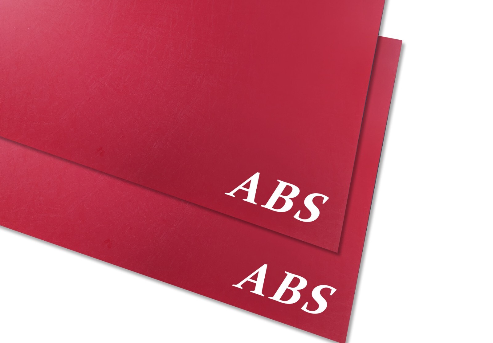 (Pack of 2) RED ABS PLASTIC SHEET 1/8″ x 12″ x 12” Textured Vacuum Thermoforming