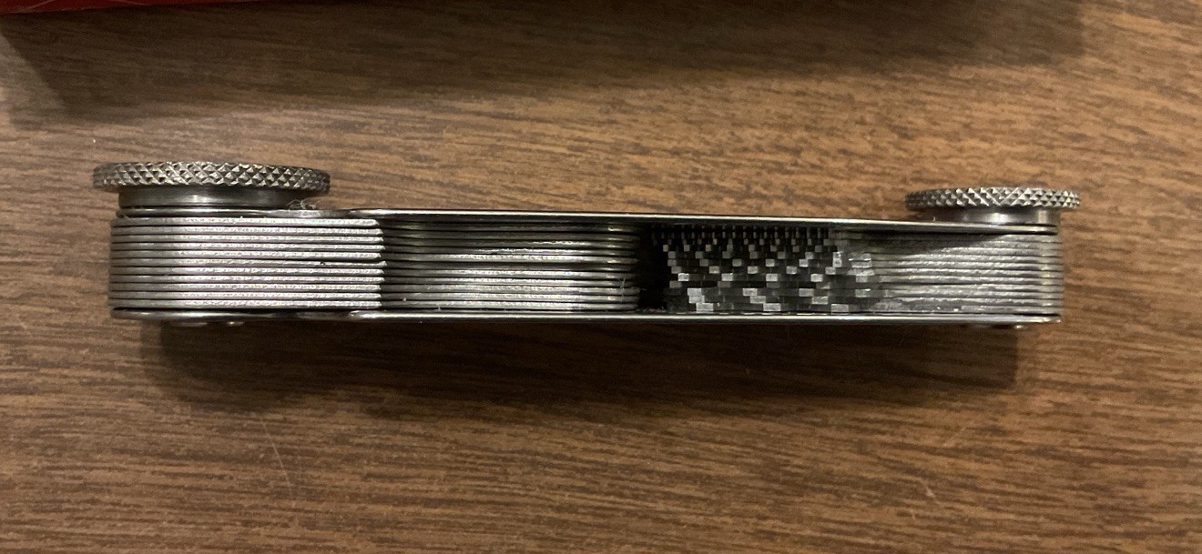 Starrett 159M Screw Pitch Gage Metric System 28 Leaves with Locking Device